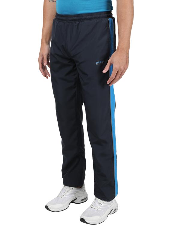 navy blue side striped full length track pant - 17617650 - Zoom Image - 2