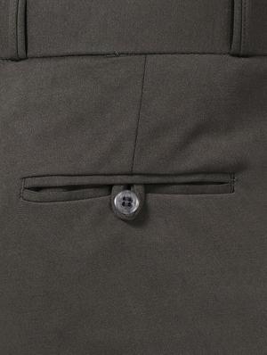 green textured flat front formal trouser - 17617656 - Standard Image - 5