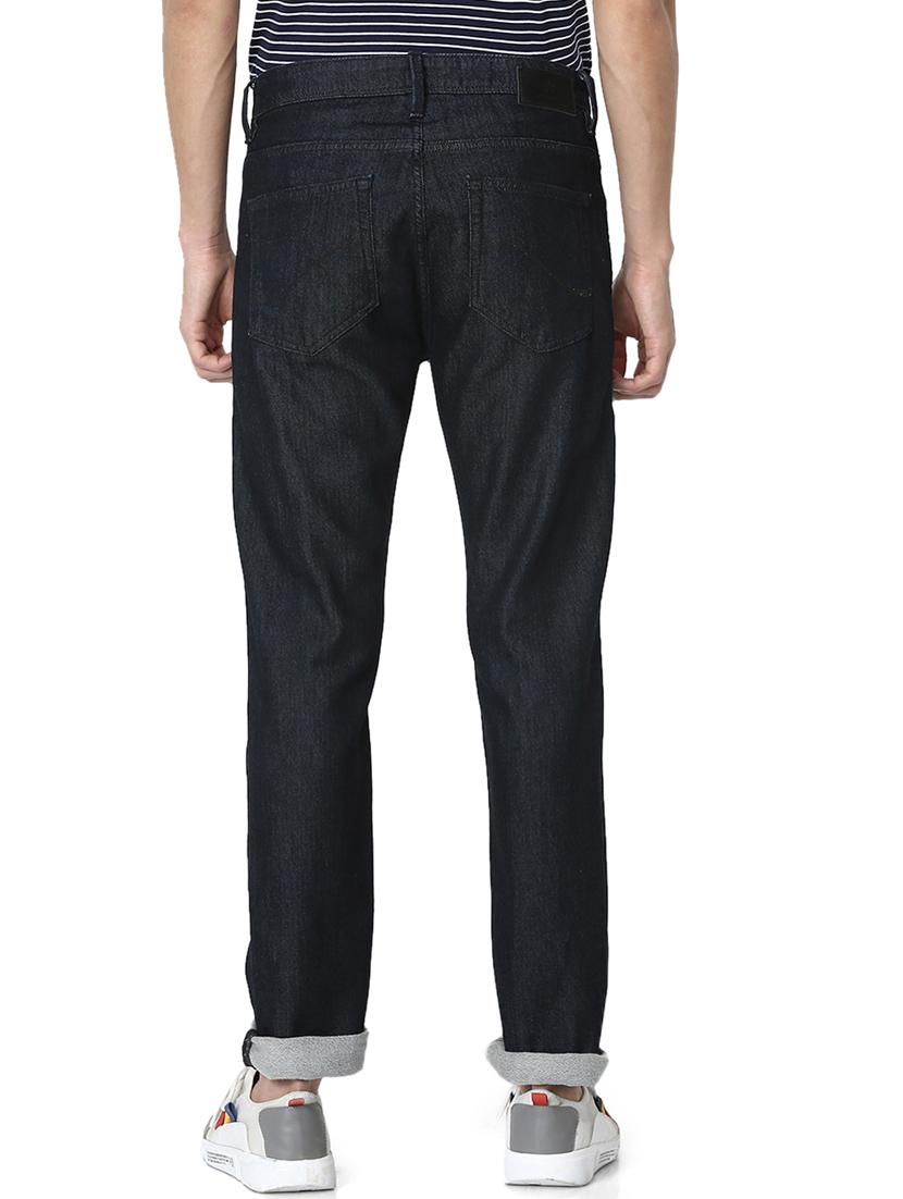dark blue plain denim jeans - 17617681 - Zoom Image - 3