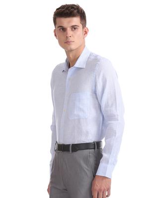light blue checkered formal shirt - 17617727 - Standard Image - 2