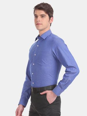 blue checkered formal shirt - 17617731 - Standard Image - 2
