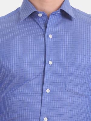 blue checkered formal shirt - 17617731 - Standard Image - 5