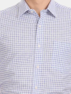 blue checkered formal shirt - 17617733 - Standard Image - 5