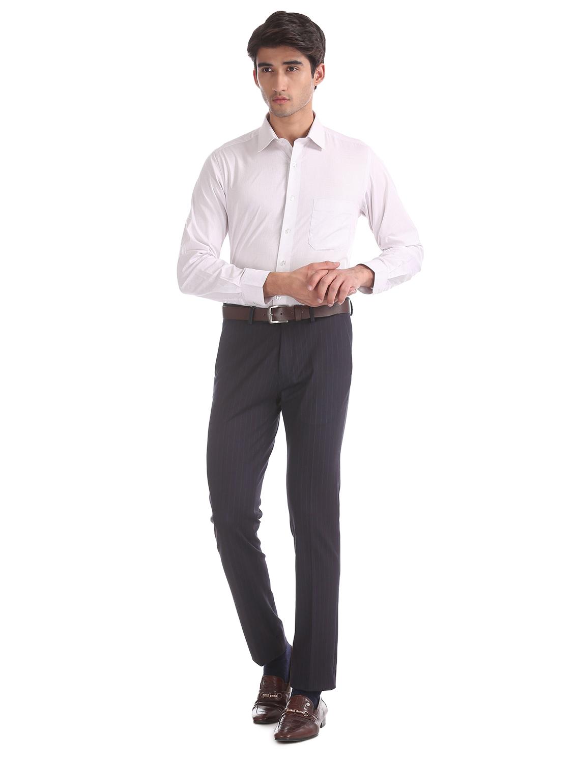 white self design formal shirt - 17617736 - Zoom Image - 4