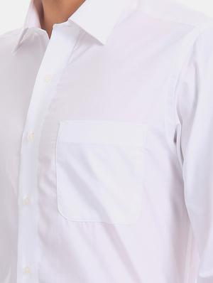 white solid formal shirt - 17617737 - Standard Image - 5