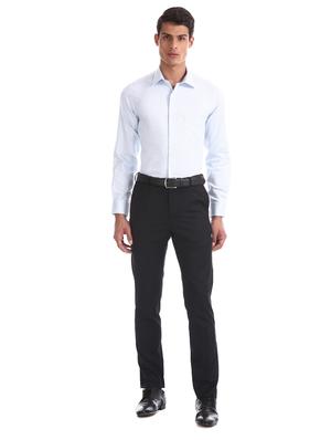 blue self design formal shirt - 17617749 - Standard Image - 4
