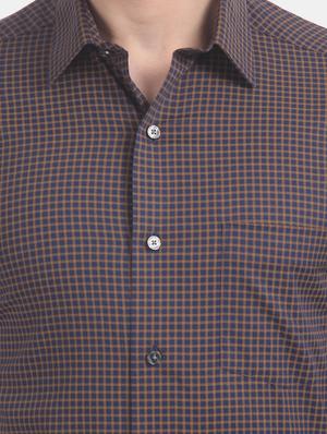 blue checkered formal shirt - 17617794 - Standard Image - 5