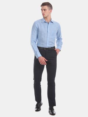 blue checkered formal shirt - 17617832 - Standard Image - 4
