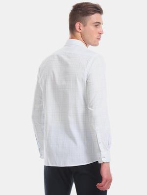 white checkered formal shirt - 17617835 - Standard Image - 3