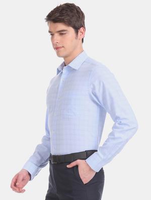 blue checkered formal shirt - 17617860 - Standard Image - 2