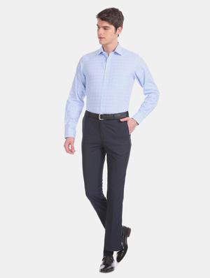 blue checkered formal shirt - 17617860 - Standard Image - 4