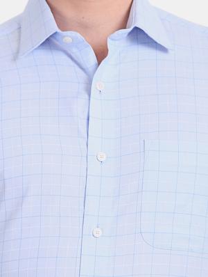 blue checkered formal shirt - 17617860 - Standard Image - 5