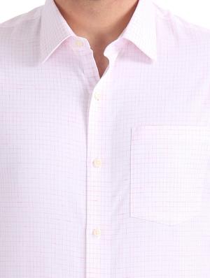 pink checkered formal shirt - 17617872 - Standard Image - 5