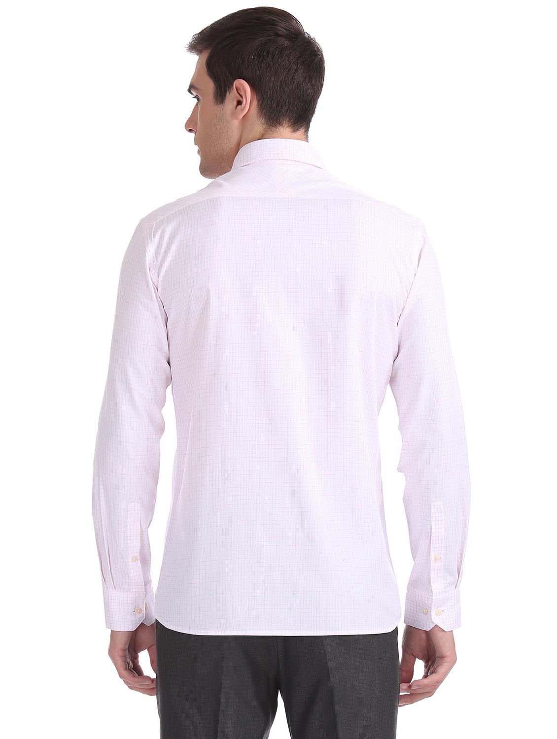 pink checkered formal shirt - 17617872 - Zoom Image - 3