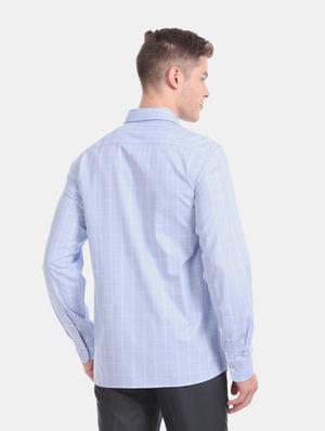 blue checkered formal shirt - 17617885 - Standard Image - 3