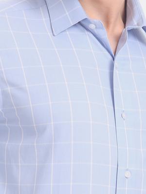 blue checkered formal shirt - 17617885 - Standard Image - 5