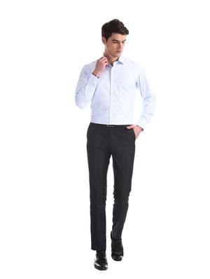blue checkered formal shirt - 17617896 - Standard Image - 4