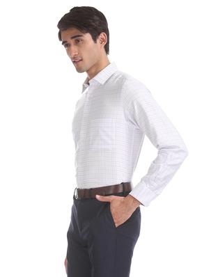 white checkered formal shirt - 17617899 - Standard Image - 2