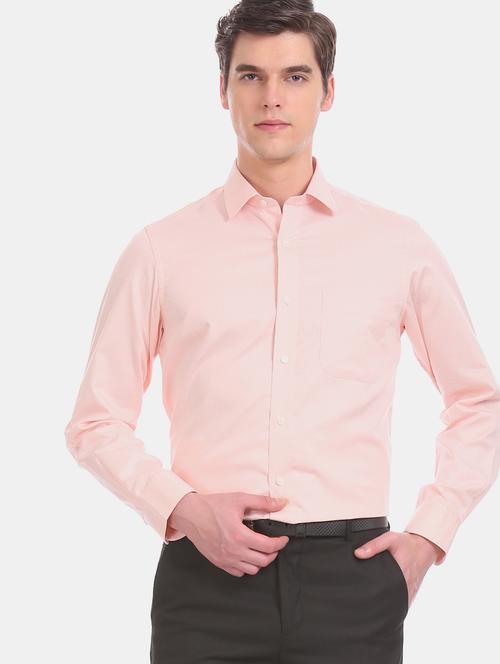 pink checkered formal shirt - 17617907 - Standard Image - 1
