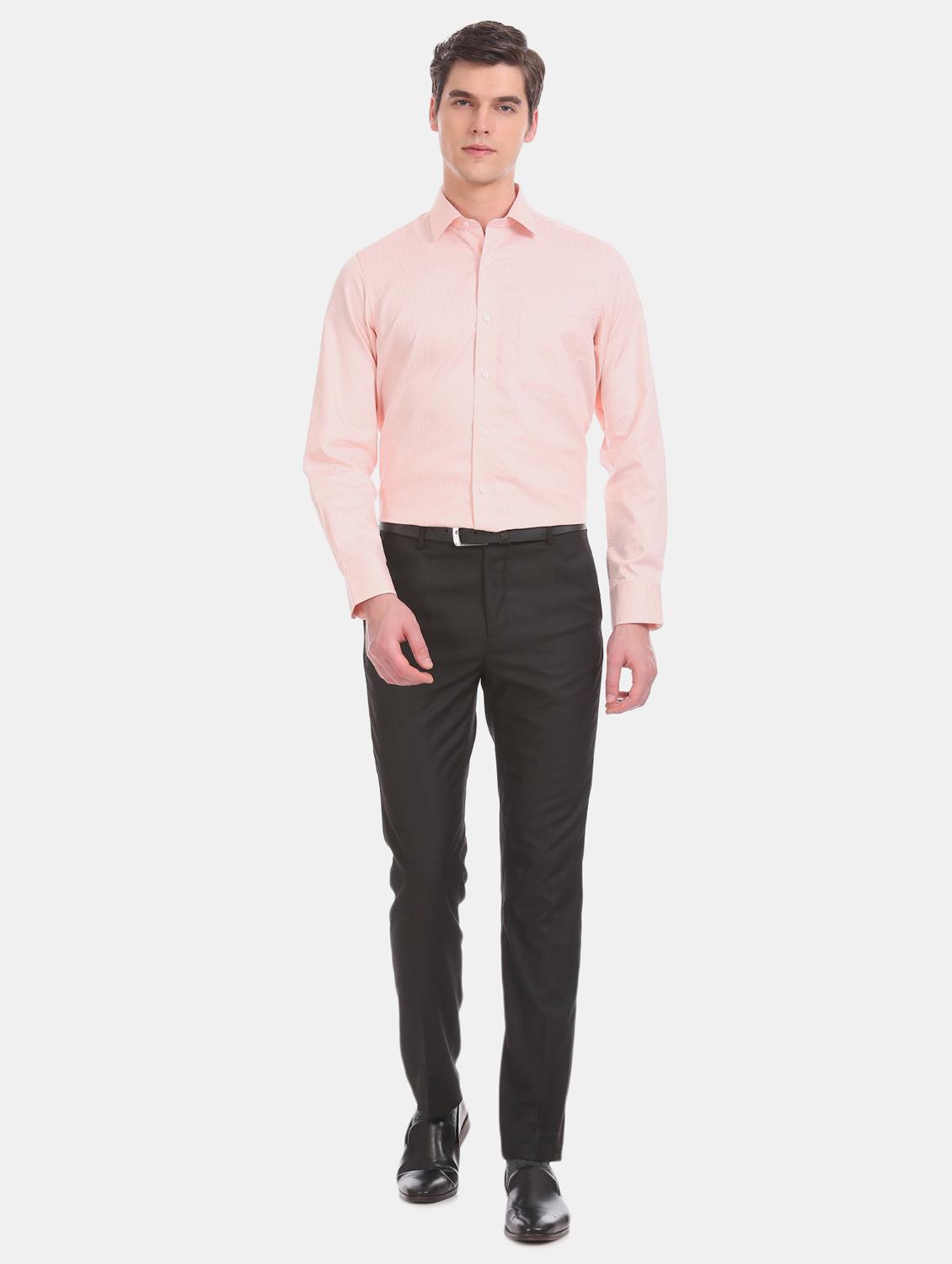 pink checkered formal shirt - 17617907 - Zoom Image - 4
