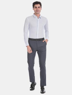 white printed formal shirt - 17617912 - Standard Image - 4
