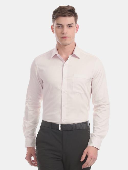 pink printed formal shirt - 17617916 - Standard Image - 1