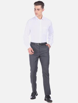 white self design formal shirt - 17617942 - Standard Image - 4