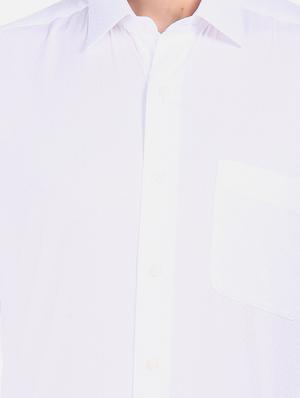 white self design formal shirt - 17617942 - Standard Image - 5