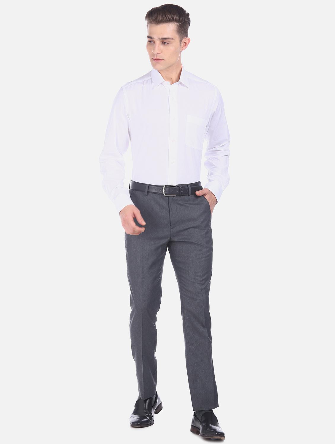 white self design formal shirt - 17617942 - Zoom Image - 4
