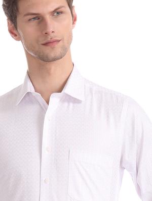 pink self design formal shirt - 17617961 - Standard Image - 6
