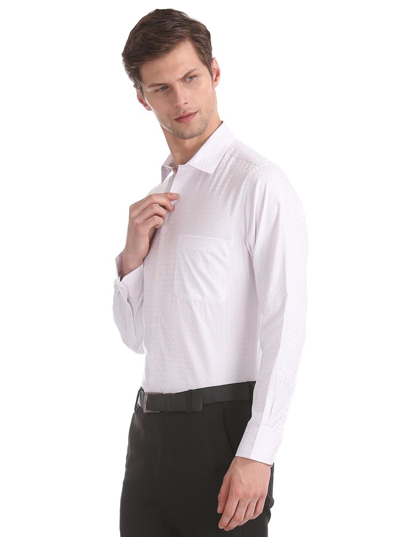 pink self design formal shirt - 17617961 - Zoom Image - 3