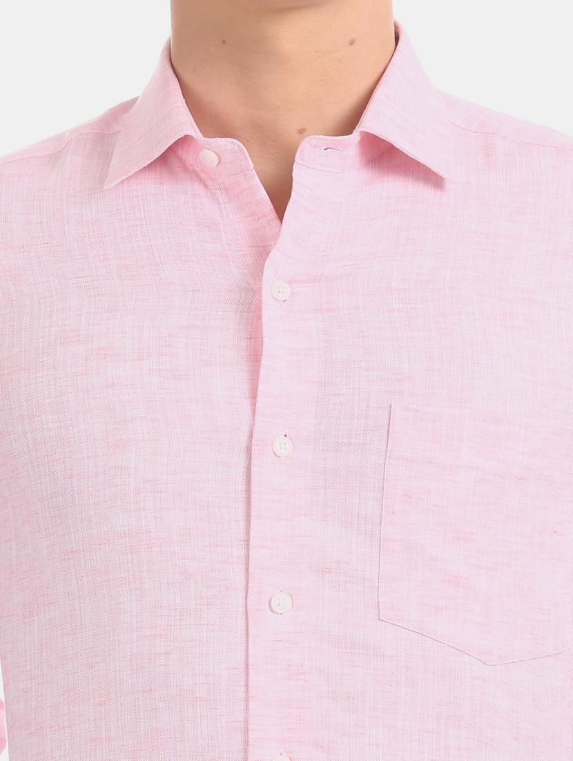 pink solid formal shirt - 17617965 - Zoom Image - 6