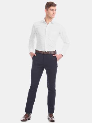 white self design formal shirt - 17617973 - Standard Image - 5