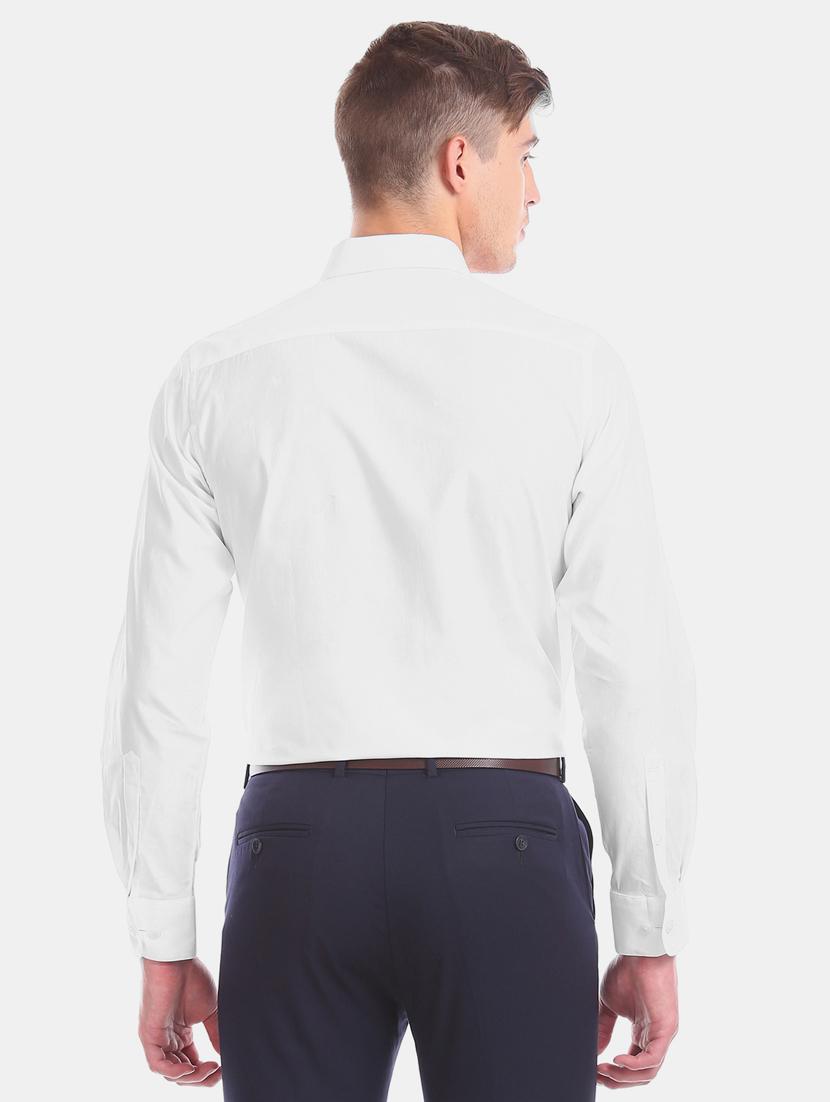 white self design formal shirt - 17617973 - Zoom Image - 3