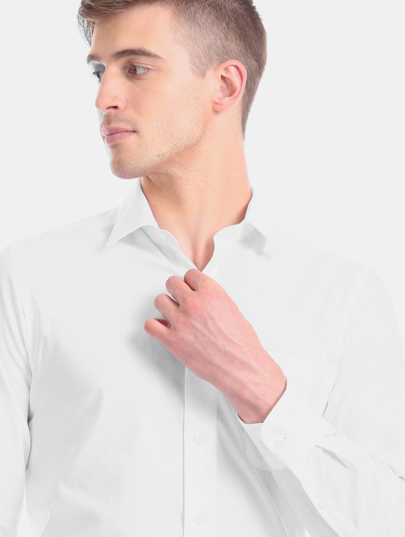 white self design formal shirt - 17617973 - Zoom Image - 6