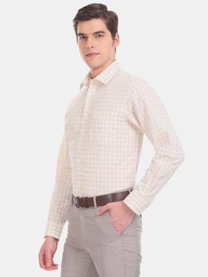 white checkered formal shirt - 17617980 - Standard Image - 2