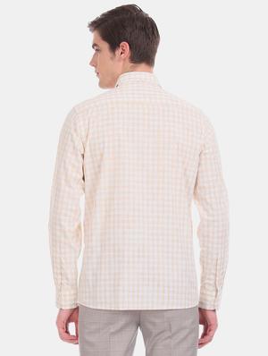 white checkered formal shirt - 17617980 - Standard Image - 3