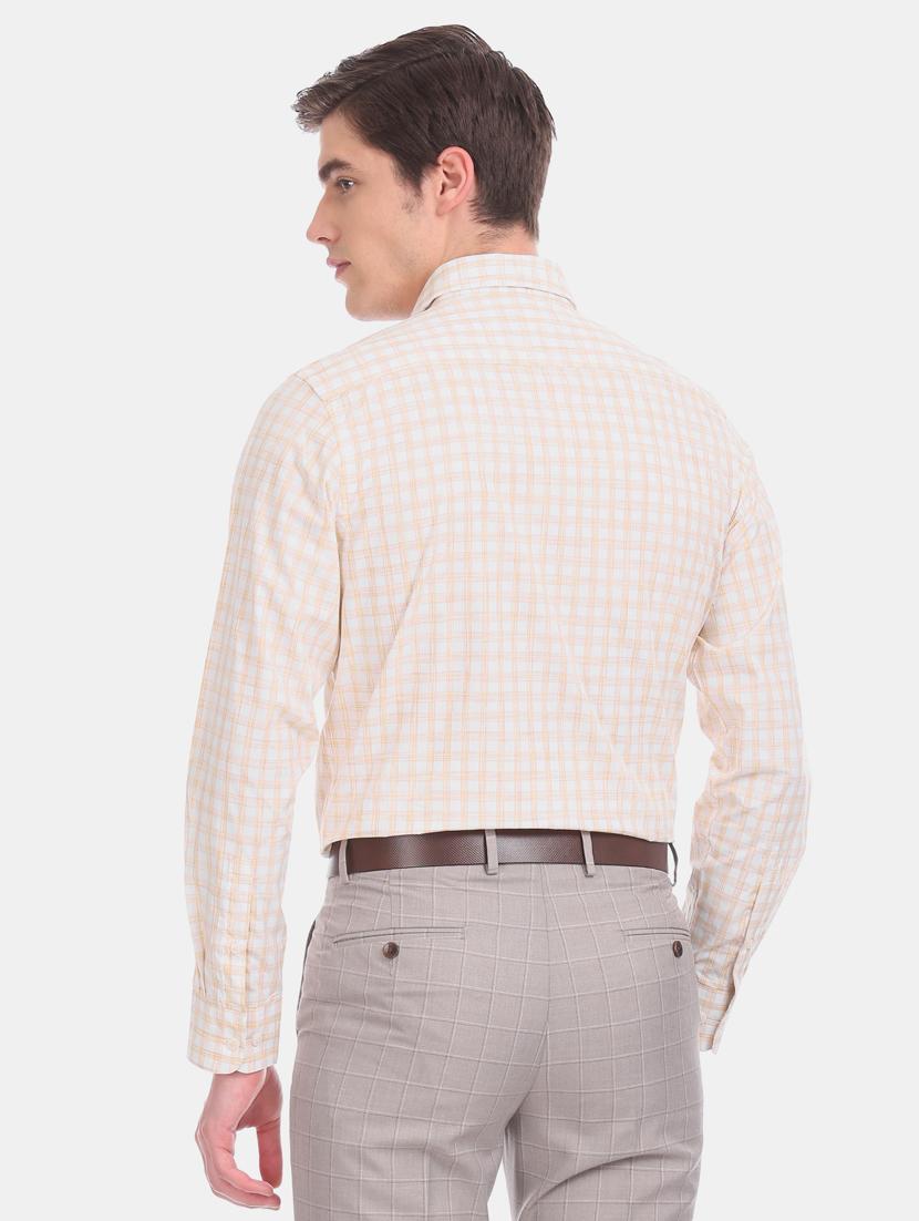 white checkered formal shirt - 17617980 - Zoom Image - 4