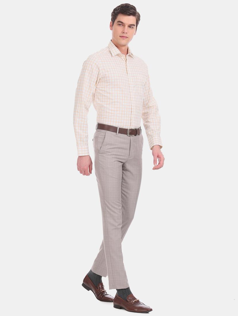 white checkered formal shirt - 17617980 - Zoom Image - 5