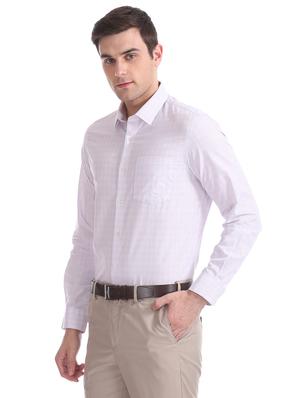 orange checkered formal shirt - 17617987 - Standard Image - 2