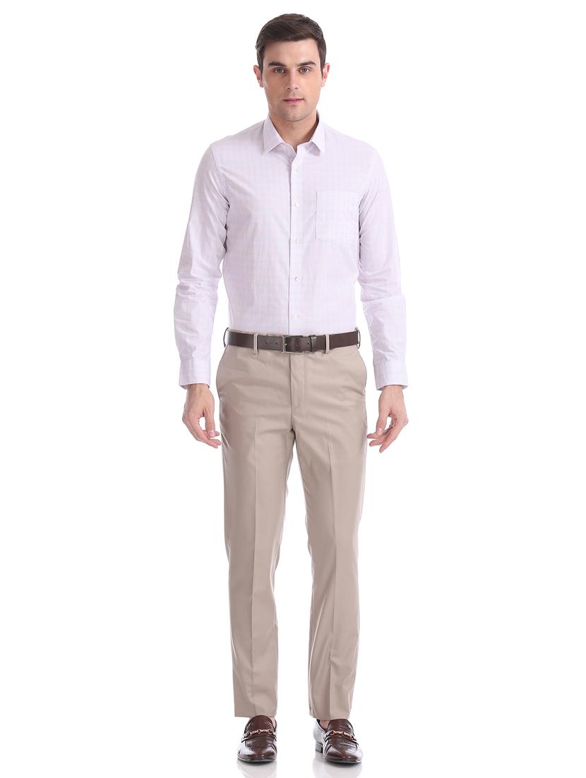 orange checkered formal shirt - 17617987 - Zoom Image - 4