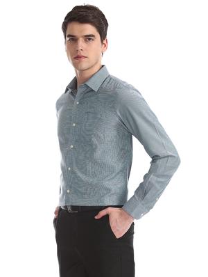 green self design formal shirt - 17617994 - Standard Image - 2