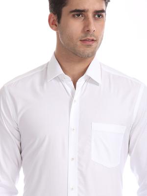 white self design formal shirt - 17618008 - Standard Image - 6
