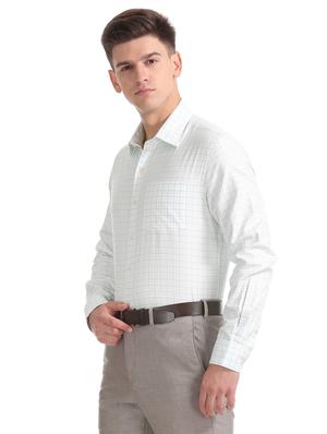 neo mint checkered formal shirt - 17618016 - Standard Image - 2