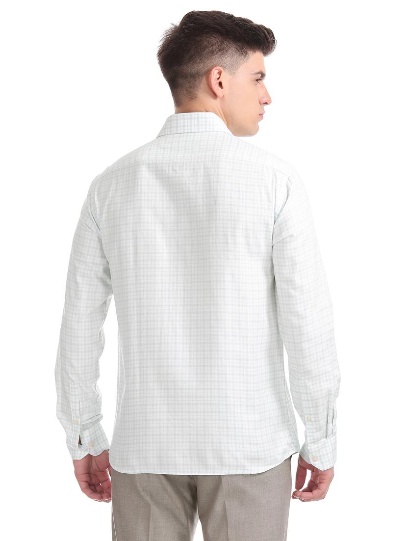 neo mint checkered formal shirt - 17618016 - Zoom Image - 3