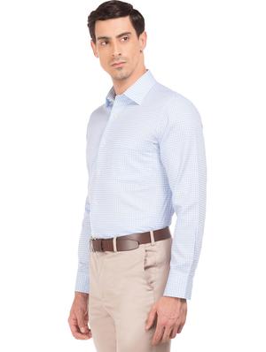 blue checkered formal shirt - 17618035 - Standard Image - 2