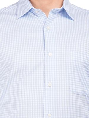 blue checkered formal shirt - 17618035 - Standard Image - 5