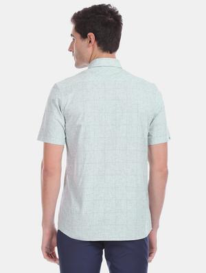 green checkered formal shirt - 17618059 - Standard Image - 4
