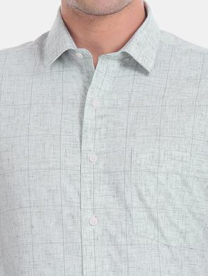 green checkered formal shirt - 17618059 - Standard Image - 6