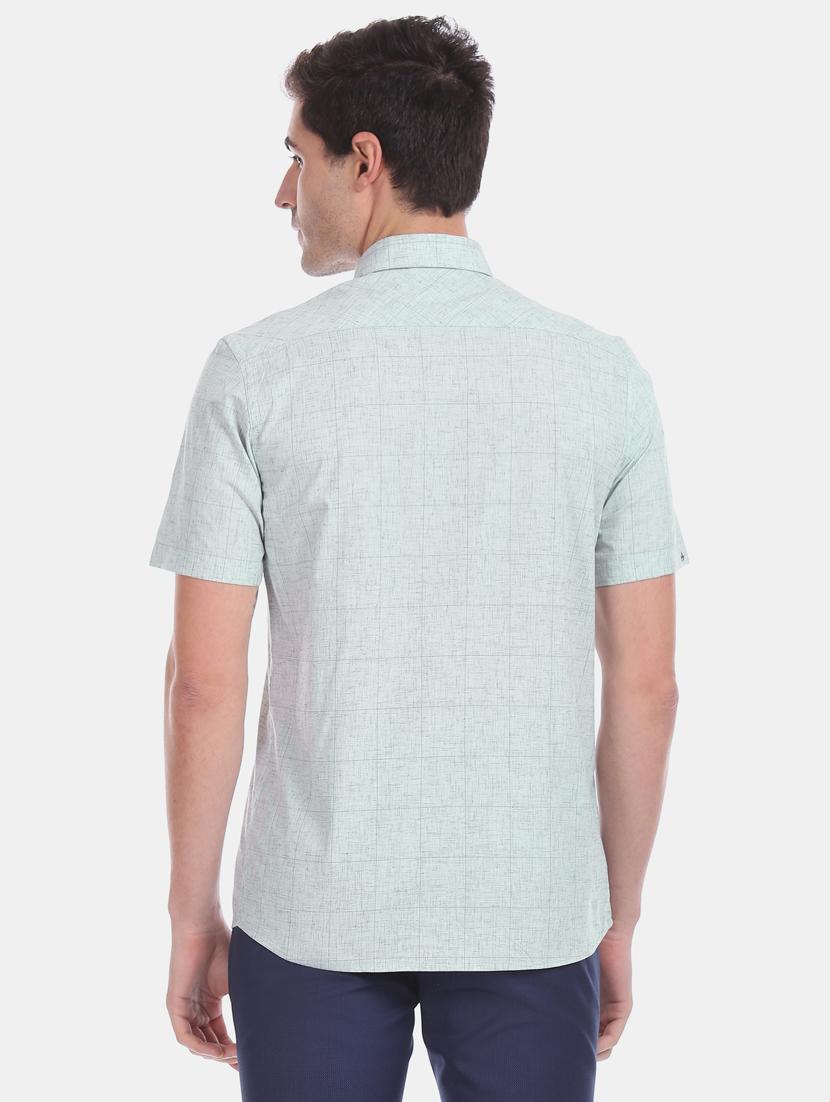 green checkered formal shirt - 17618059 - Zoom Image - 4